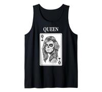 King And Queen Skull Catrina Playing Card Couple Matching Canotta