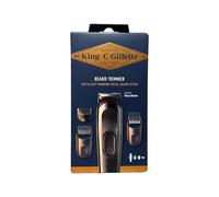 KING C GILLETTE BEARD TRIMMER REGOLA BARBA ELETTRICO CON 3 PETTININI REGOLATORI