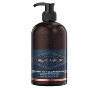 gillette king c. detergente barba e viso rinf