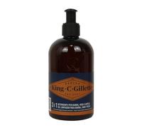 King C. Gillette Detergente Viso Uomo 3 in 1, Sapone Barba, Viso e Capelli, Pulizia e Freschezza, Profumazione King C., Cura della Barba, Idea Regalo Uomo