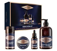 King C. Gillette Kit da Viaggio per la Cura Perfetta della Barba degli Uomini, C