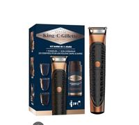 King C. Gillette kit trimmer barba cura idratante