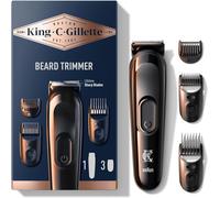 King C. Gillette / Rasoio Barba Elettrico Ricaricabile, Kit Regolabarba Uomo