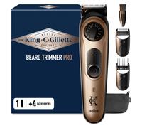 King C Gillette Rasoio Elettrico Barba Pro con Accessori Regolabarba Uomo con 40