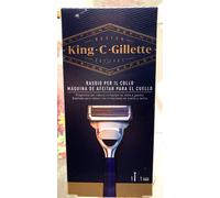 KING C GILLETTE RASOIO PER IL COLLO + 1 RICAMBIO