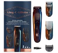 King C Gillette Rasoio Regolabarba + 3 pettini per barba intercambiabili