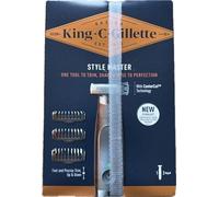 King C. Gillette Style Master - Rasoio per barba da uomo, con tecnologia CenterCut e taglio perfetto, con 4 pettini