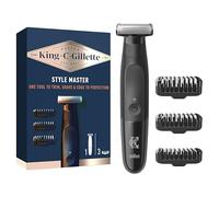 King C. Gillette Style Master, regolabarba e rasoio elettrico con una lama 4D, rasoio elettrico da uomo con 3 pettini