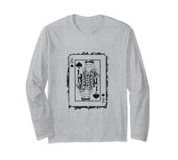 King Card Retro Giocando Poker Royal Design Maglia a Manica