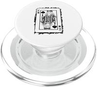 King Card Retro Giocando Poker Royal Design PopSockets PopGrip per MagSafe