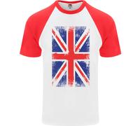 King Charles Coronation Union Jack Flag Gran Bretagna Uomo S/S Baseball T-Shirt