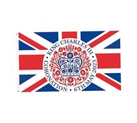 King Charles III Coronation Flag Union Flags King Charles Coronation Decorations Banner per feste di strada Decorazioni per eventi di celebrazione reale che pendevano.Flag del pangone dell'Unione
