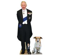 King Charles III E Jack Russell Cane Cartone Ritagli Coronation Confezione Di 2