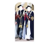 King Charles III E Regina Camilla Royal Ordine Di The Giarrettiera Cartone Stand