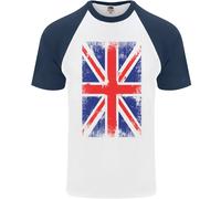 King Charles Incoronazione Union Jack Bandiera Gran Bretagna DA UOMO S/S T-Shirt