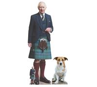 King Charles Kilt E Jack Russell Cane Cartone Ritagli Coronation Confezione Di 2