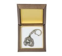 King Charles Spaniel 2 - Portachiavi In Argento, Cane, Box Art Dog DE