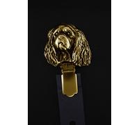 King Charles Spaniel tipo 2 - clip dorata con l'immagine di un cane Art Dog IT