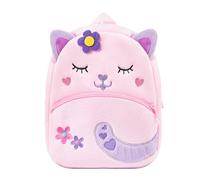 KING CHEER Simpatico mini zaino per bambini e bambine, piccolo zaino in peluche, perfetto per la scuola materna, l'asilo, i viaggi dai 2 ai 4 anni