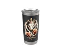 King Cobra Snake x Rose Bicchiere termico in acciaio inox doppia parete