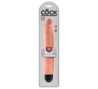 Re vibrátor "King Cock 10 Stiffy" dinamico e realistico, impermeabile (25cm) - color carne