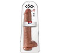 King Cock 15" Cock with Balls Tan 38 cm
