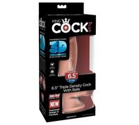 Pipedream King Cock Plus 6.5" Triple Density Cock with Balls