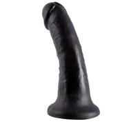 King cock - 6" pene negro 15.2 cm