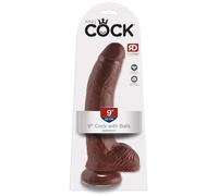 King Cock Dildo King Cock XL con Testicoli - 25 cm - Scuro