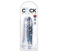 King Cock Clear 6 - dildo con ventosa (17,8 cm)