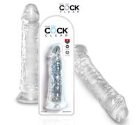 King Cock Clear Dildo Trasparente Fallo con Ventosa 8" Cock Realistic 20 cm Dong