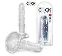 King Cock Clear PENE TRASPARENTE fallo con ventosa 6" Cock REALISTIC DILDO 15 cm