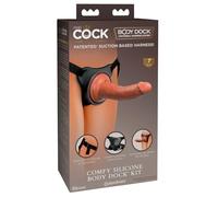 King Cock Comfy Silicone Body Dock Kit Nude One Size