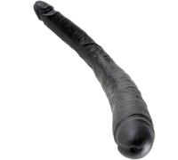 King cock dildo doble negro 40.6 cm