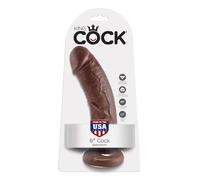 KING COCK DILDO FALLO REALISTICO CON VENTOSA NERO PENE FINTO TOYS PER DONNA