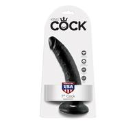 KING COCK DILDO REALISTICO NERO CON VENTOSA PER DONNA FALLO PENE FINTO TOYS