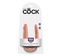 KING COCK DOPPIO DILDO A U REALISTICO DOPPIA STIMOLAZIONE ELASTICO FLESSIBILE