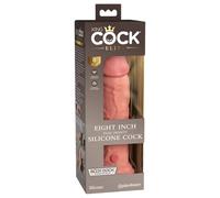 Pipedream King Cock Elite 8" Silicone Dual Density Cock Light