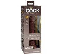 King Cock Elite - REALISTIC SILICONE DILDO 17.8 CM BROWN