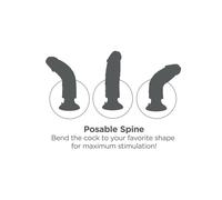 King Cock - Fallo Vibrante 25,5 Cm Con Palle Marrone