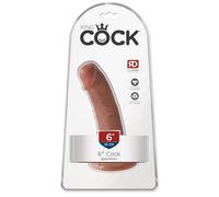 Fallo con Ventosa 15,2 cm King Cock Beige