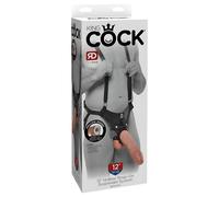 King Cock Strap-on 12 - dildo cavo e collegabile con imbracatura (30 cm)