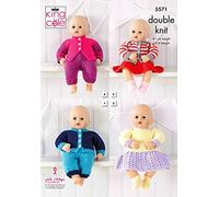 King Cole 5571 - Cartamodello per bambole in Dollymix DK