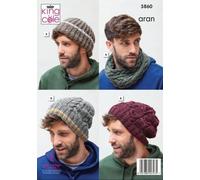 King Cole Aran Modello Di Maglieria Accessori Per Abbigliamento 5860