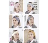 King Cole DK Aran Chunky Modello Di Maglieria Fasce Per Capelli 5464