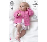 King Cole DK Facile Maglia Schema Coperta Giacche Gilet E Cappello 4430