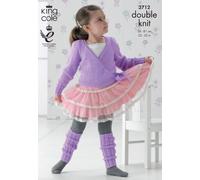 King Cole DK Schema Di Maglieria Cardigan Ballet E Paracolpi 3712