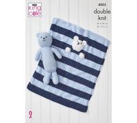 King Cole DK Schemi Per Coperte Per Neonato E Orsetto 4005