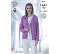 King Cole Double-Knitting Motivo Maglione E Cardigan 4839