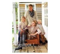 King Cole Libro Schemi Lavorazione Aran 1 - 30+ Capi Giacche Cappelli Sciarpe